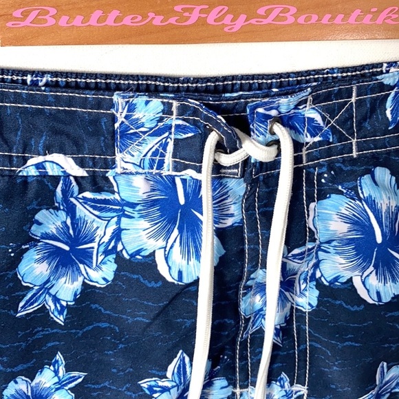 Mens Chaps Adriatic Floral Swimming Shorts Trunks, Size M - Picture 2 of 9